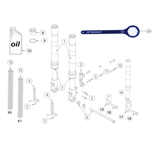 Voorvork - 110A 110/160 4S