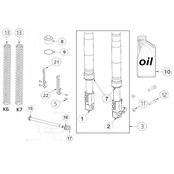 Voorvork – 110A 110/160 4S