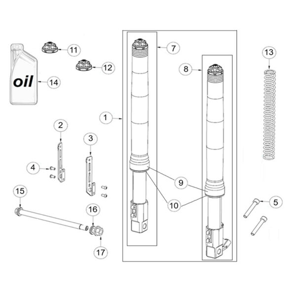 Voorvork – OHRacing 160 4S